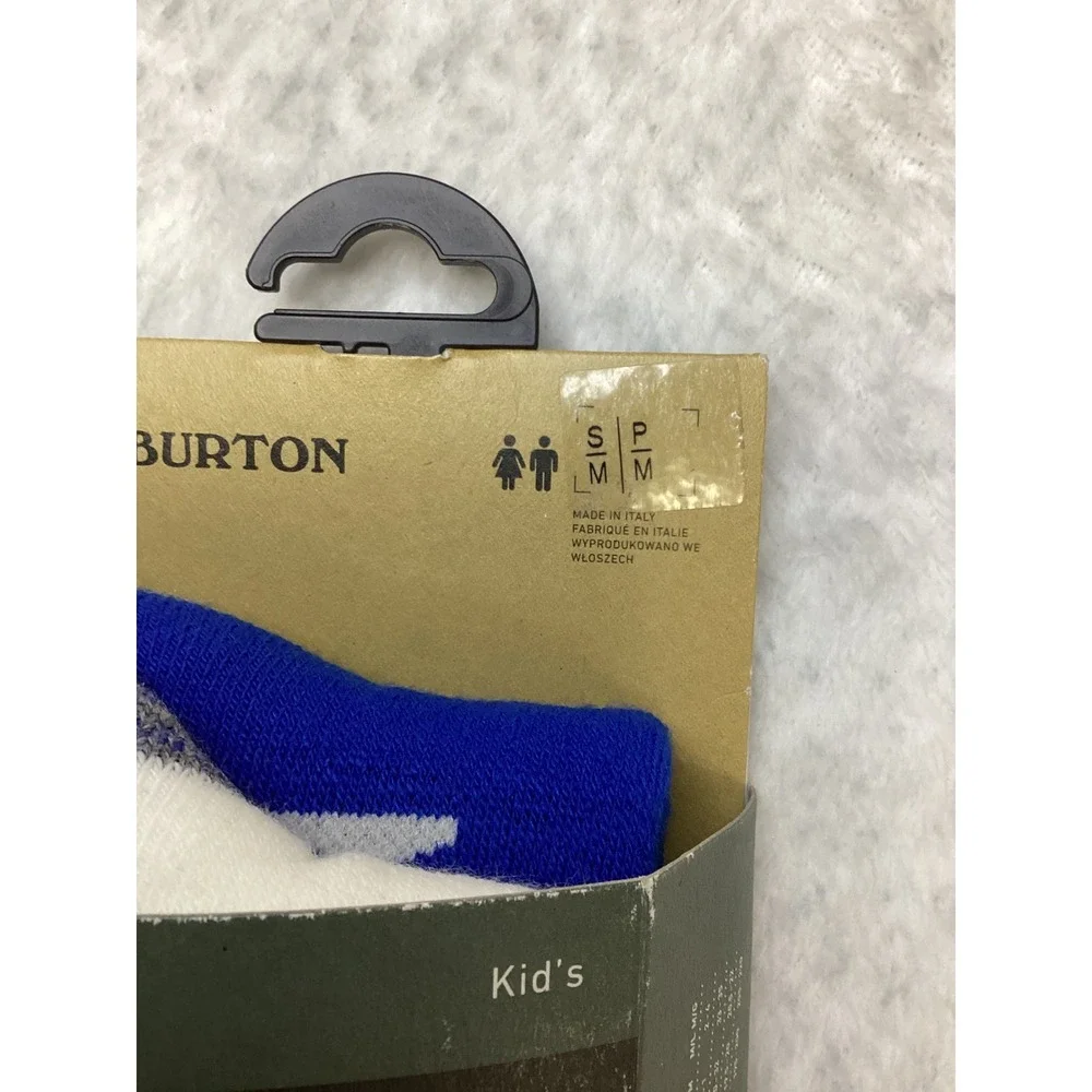Burton Kids Weekend‎ Midweight 2-Pack Snowboard Socks Blue White Size S/M
